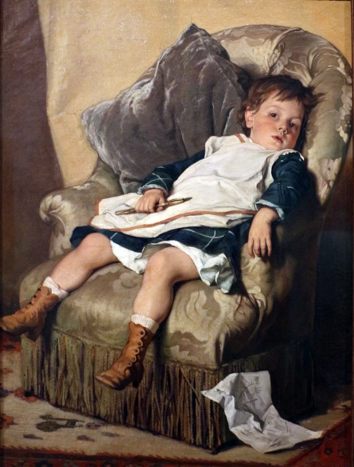 André Cluysenaar - L'artista ritratto dal padre Alfred, 1875